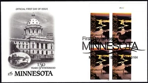 US 2008 Minnesota PLATE BLOCK First Day Cover (4266) . ArtCraft Cachet - Picture 1 of 1