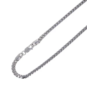 3 mm Franco Kette, Sterlingsilber, Herren Unisex Antik Rhodiniert, Quadratisch - Bild 1 von 2