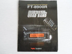 TYLKO BROSZURA YAESU FT 8900R..............RADIO_TRADER_IRLANDIA. - Zdjęcie 1 z 4