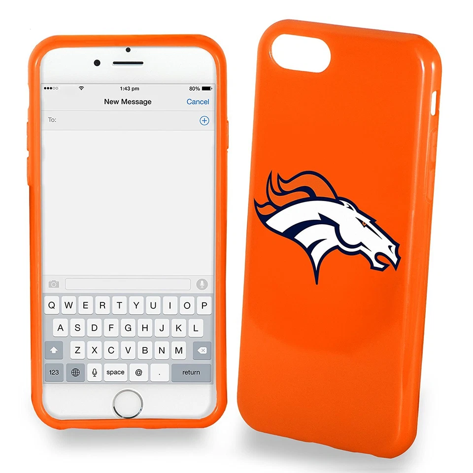 FOCO NFL Denver Broncos Soft Case for iPhone 8 Plus, 7 Plus (5.5") - Image 1 of 1