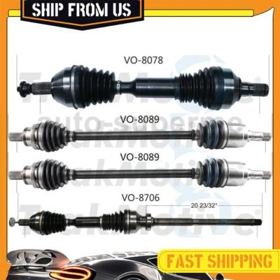 Para Volvo XC60 2012 2,0 L AWD tracción delantera trasera eje CV juntas de medio eje 4x Foto 1 de 4