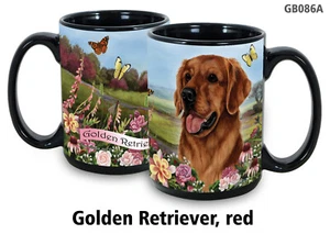 Taza de fiesta de jardín - Dark Golden Retriever - Imagen 1 de 1