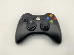 Mando Inalámbrico XBOX 360 Original Microsoft Negro Gamepad con Batería - Imagen 1 de 4