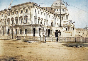 1863 Construction on the U. S. Capitol building 14 x 11" Photo Print - Picture 1 of 1