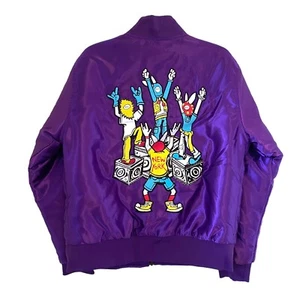 Chaqueta Kodone púrpura satinado para hombre Kodonism Bunny ropa de calle bordada mediana difícil de encontrar - Imagen 1 de 13