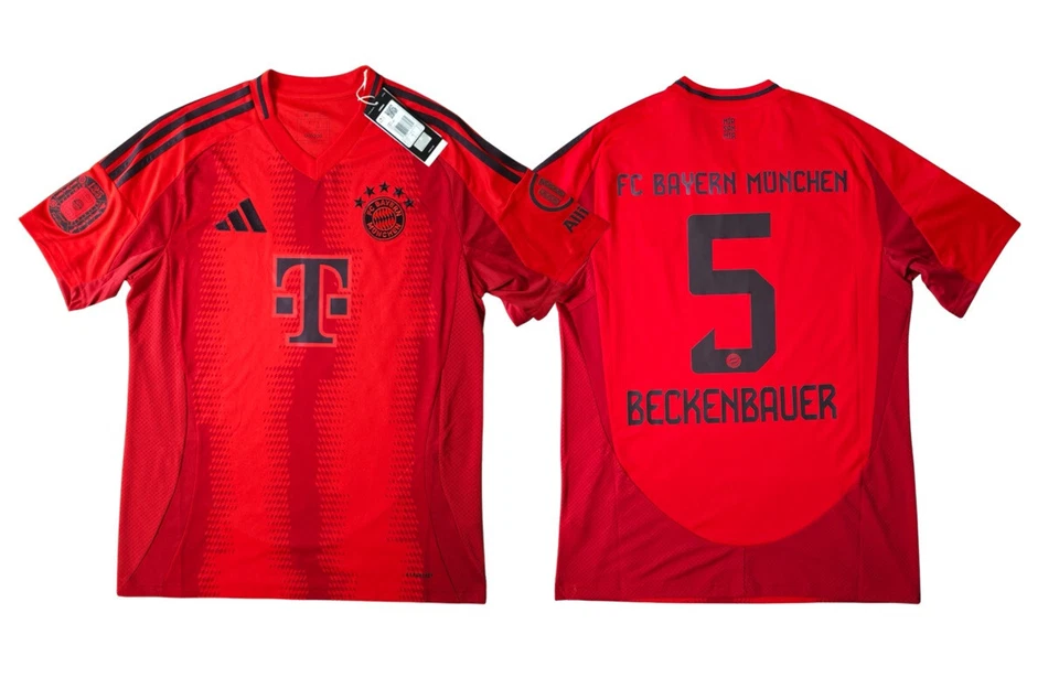 Trikot Adidas FC Bayern 2024-2025 Home I Badge Erfolge 125 FCB - Beckenbauer 5 - Bild 1 von 4