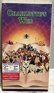 RARE Charlotte's Web VHS McDonald's Edition New & Sealed McDonald's Watermark - Imagen 1 de 6