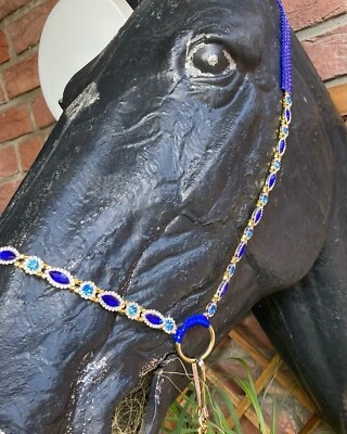 Araber Showhalfter ,Pferdeschmuck , Dunkel Blau,Pferd - Bild 1 von 4