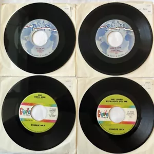 ROCKABILLY 45's - CHARLIE RICH - Phillips and Groove Records VERY NICE Original - Picture 1 of 9
