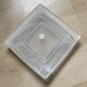 Partylite Candle Plate Swirl Glass Pillar Holder P7193 Gently Used - Picture 1 of 5