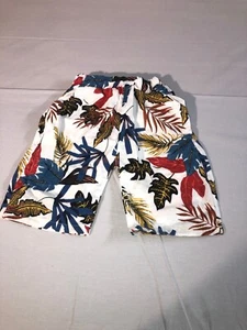 Shein Toddler Boys Shorts Leaf Print Pockets 100% Cotton Size 90(1-2yr) - Picture 1 of 7