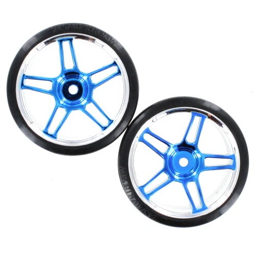 Redcat Racing 07003b Anodized Blue Drift Wheels and Tires 07003B - Image 1 of 1