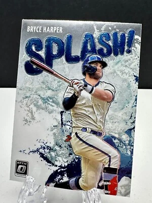  2022 Donruss Optic Splash #SP-7 - Bryce Harper Philadelphia Phillies  - Image 1 of 2