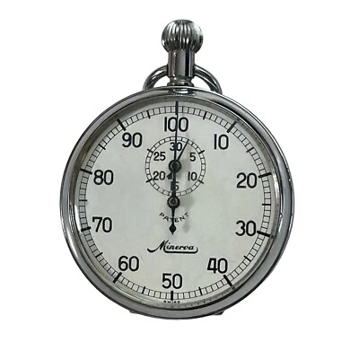 Cronómetro Minerva Vintage Reloj de Bolsillo Suizo FUNCIONA BIEN Foto 1 de 4