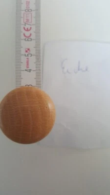 2 Türgriffe Türgriff Möbelgriff Holzgriff Griff Holz rund mit Schraube - Bild 1 von 3