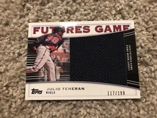 2010 Topps Pro Debut Futures Game Jersey Jumbo Julio Teheran /199 Relic Angels