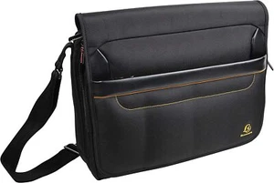 Sac à bandoulière pour ordinateur portable Exacompta 17234E Premium 14" pour école, université, travail, noir - Photo 1/10