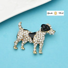 Spot Dog Rhinestones Brooch for Women Animal Pin Coat Brooch Fashion Jewellery