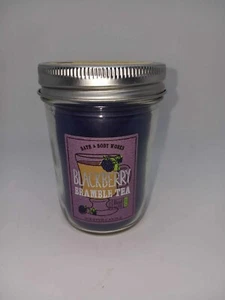Bath & Body Works Blackberry Bramble Tea Mason Jar 1 wick candle 6 ounce NEW - Picture 1 of 2
