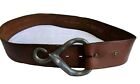 Vintage Tex-Tan Leather Belt With Iron Buckle Size 32"