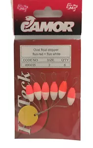 2 Bustine CAMOR Oval Float stopper 490035 Size 2 - Pezzi 12 surfcasting FA672 - Foto 1 di 6