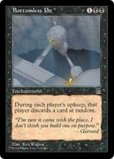 WOTC MtG Stronghold Bottomless Pit (U) NM