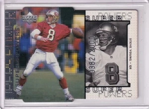 STEVE YOUNG 1998 Upper Deck Super Powers Die Cut Silver #S9 382/2000 49ers - Picture 1 of 2