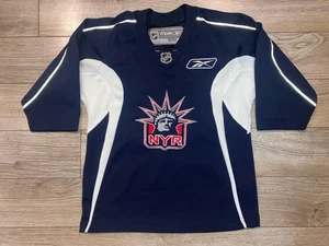 New York Rangers NYR Freiheitsstatue Rbk NHL Hockey Trikot Jugend Small S 6-8 - Bild 1 von 4
