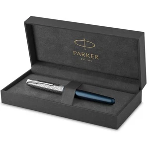 PARKER Fountain pen SONNET Premium nib:F Metal & Blue CT - Picture 1 of 8