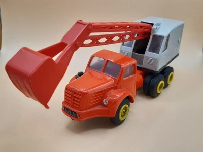 JOUET ANCIEN NOREV CAMION BERLIET PELLE MECANIQUE DANS L'ETAT - Photo 1/4