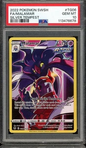 2022 POKEMON SWSH TG06 FULL ART MALAMAR SILVER TEMPEST GEM MT PSA 10 TCG - Picture 1 of 2