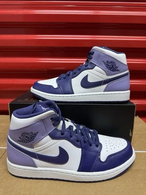 Men’s Size 8 - Nike Air Jordan 1 Mid 'Sky J Purple' DQ8426-515 - Image 1 of 4