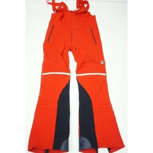 FILA Overalls Bib Snow Pants Red Ski Skiing Pants Sz 34 Made In Italy Vintage - Picture 1 of 7