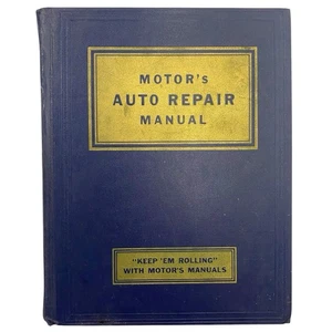 1952 MOTOR Auto Repair Service Manual Hardcover 15th Edition 3rd Printing Hearst - Picture 1 of 9