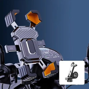 Support téléphone rotatif sécurisé à 360 degrés pour moto et applications - Photo 1 sur 14