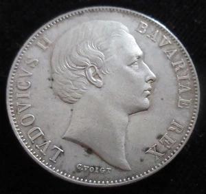 MDS ALTDEUTSCHLAND BAYERN MADONNENTALER O.J. "LUDWIG II." SILBER #W - Picture 1 of 2