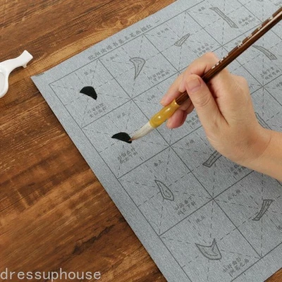 Chinese Calligraphy Practice Repeat Use Magic Water Write Cloth Brush Copybook - Image 1 of 4