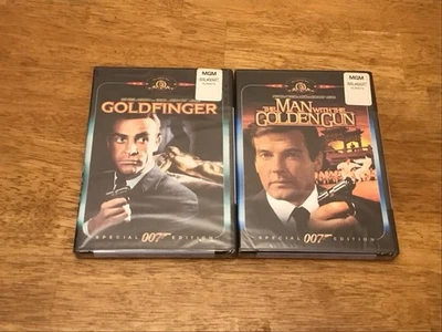 James Bond 007 Goldfinger  Man with Golden Gun 2 DVDs New Special Edition - Image 1 of 2