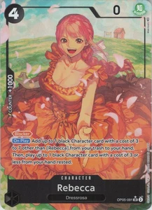 Rebecca (Alternate Art) SR Awakening of the New Era OP05-091 NM - Picture 1 of 2