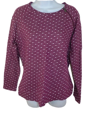 Liz Claiborne sweatshirt Top Size PL petite large raspberry pullover NWT (nn92) - Image 1 of 4