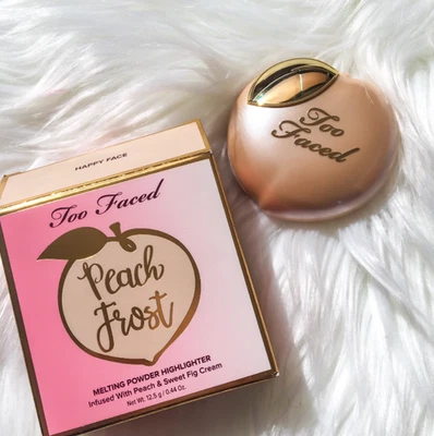 Too Faced Peach Frost Melting Powder Highlighter - Happy Face - NEW BOXED - Image 1 of 3
