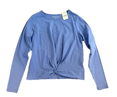 J.Crew Crewcuts Knit Long Sleeve Top Girls Size XL / 12-14 Blue Periwinkle NEW - Image 1 of 4