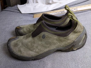 Zapatos sin cordones de gamuza Teva para hombre talla 11 suela de goma araña verde comodidad al aire libre - Imagen 1 de 14