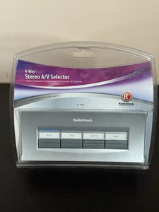 RadioShack 4-Way Stereo A/V Selector Switch 150-1983 New Old Stock T5 - Picture 1 of 3