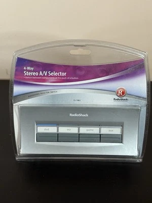 RadioShack 4-Way Stereo A/V Selector Switch 150-1983 New Old Stock T5 - Image 1 of 3