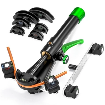 Kit de dobladora de tubos hidráulicos 1/4"-7/8" dobladora de tubos de cobre dobladora de tubos de climatización también... Foto 1 de 4