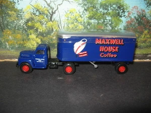 AMERICAN HIGHWAY LEGENDS 1/64 MAXWELL HOUSE TRUCK AND TRAILER * - Picture 1 of 1