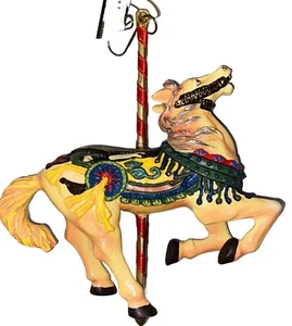 1988 Kurt S Adler Carousel Horse Christmas Ornament Smithsonian Institute - Picture 1 of 14