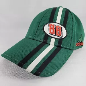 Dale Earnhardt Jr #88 Nascar Adidas Green 3 Stripe Adjustable Hat Cap Climalite - Picture 1 of 10