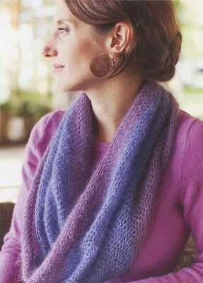 Churchmouse Classic Crocheted Moebius Cowl Crochet Pattern - Infinity Cowl - Image 1 of 3